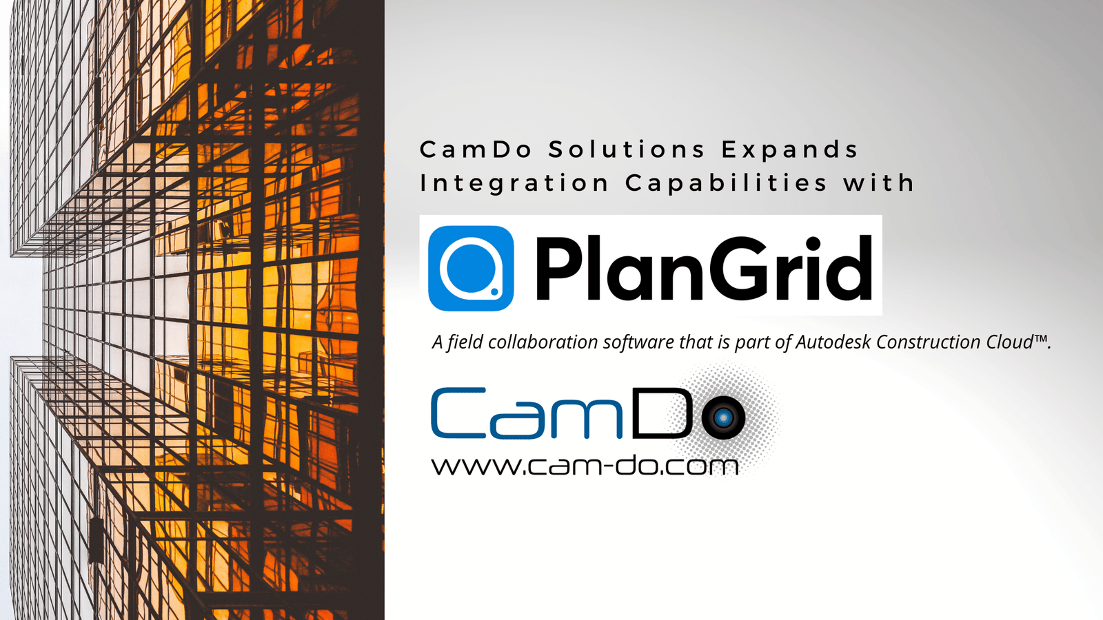 CamDo Expands Integration Capabilities With PlanGrid®