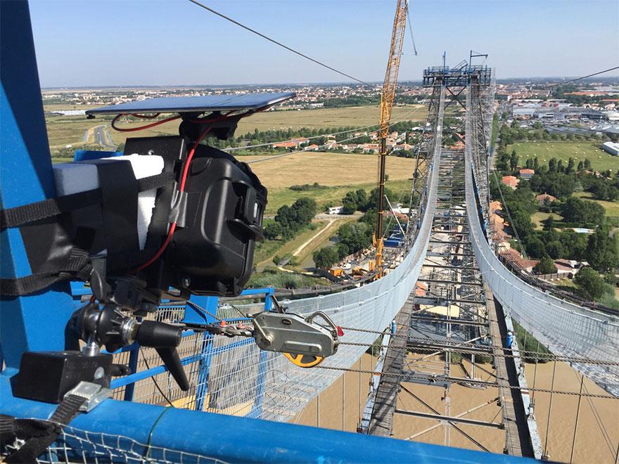 Customer Footage: Construction Time Lapse of Pont Transbordeur Bridge Renovation