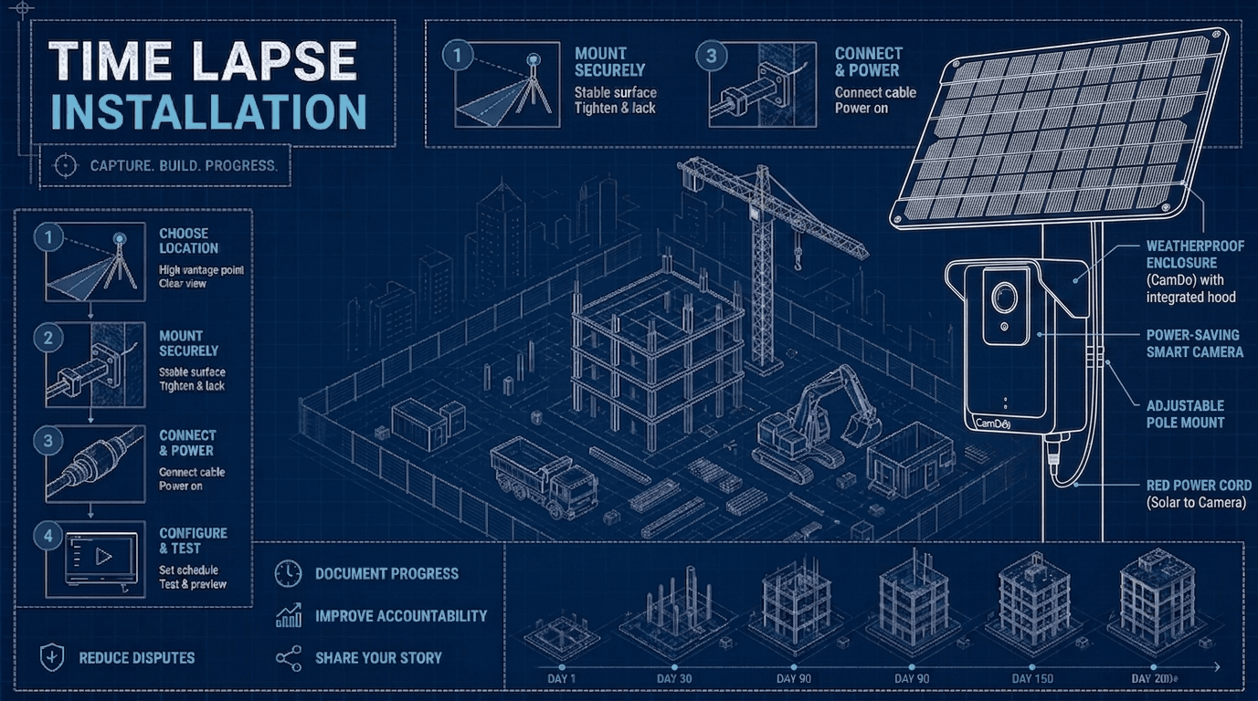 Time-Lapse Installation Guide for Construction Sites