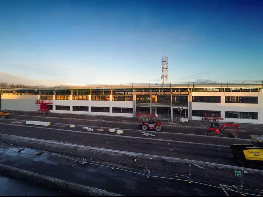 Customer Project in Progress: Construction Time Lapse of an Office and Fabrication Plant