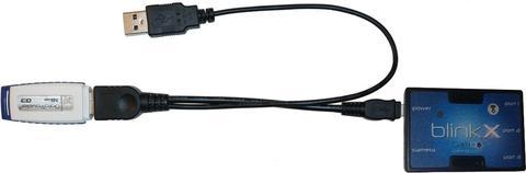 USB OTG Cable for BlinkX, A Female/A Male/Micro-B 5pin, 1 ft Cable CamDo Solutions